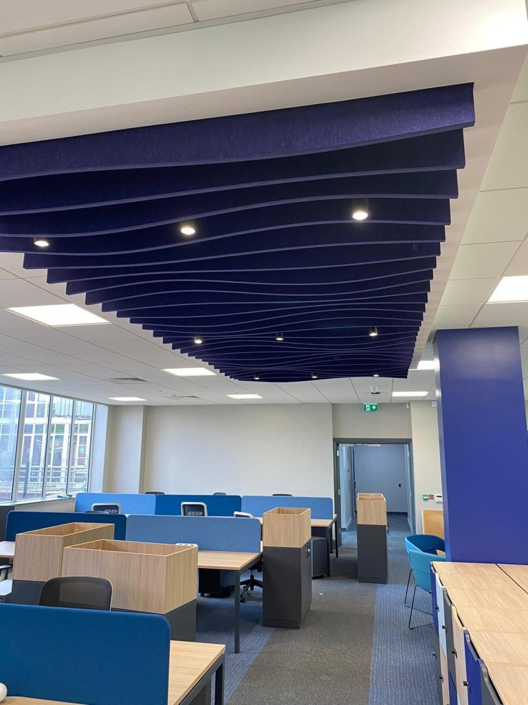 Bespoke built hanging ceilings for offices