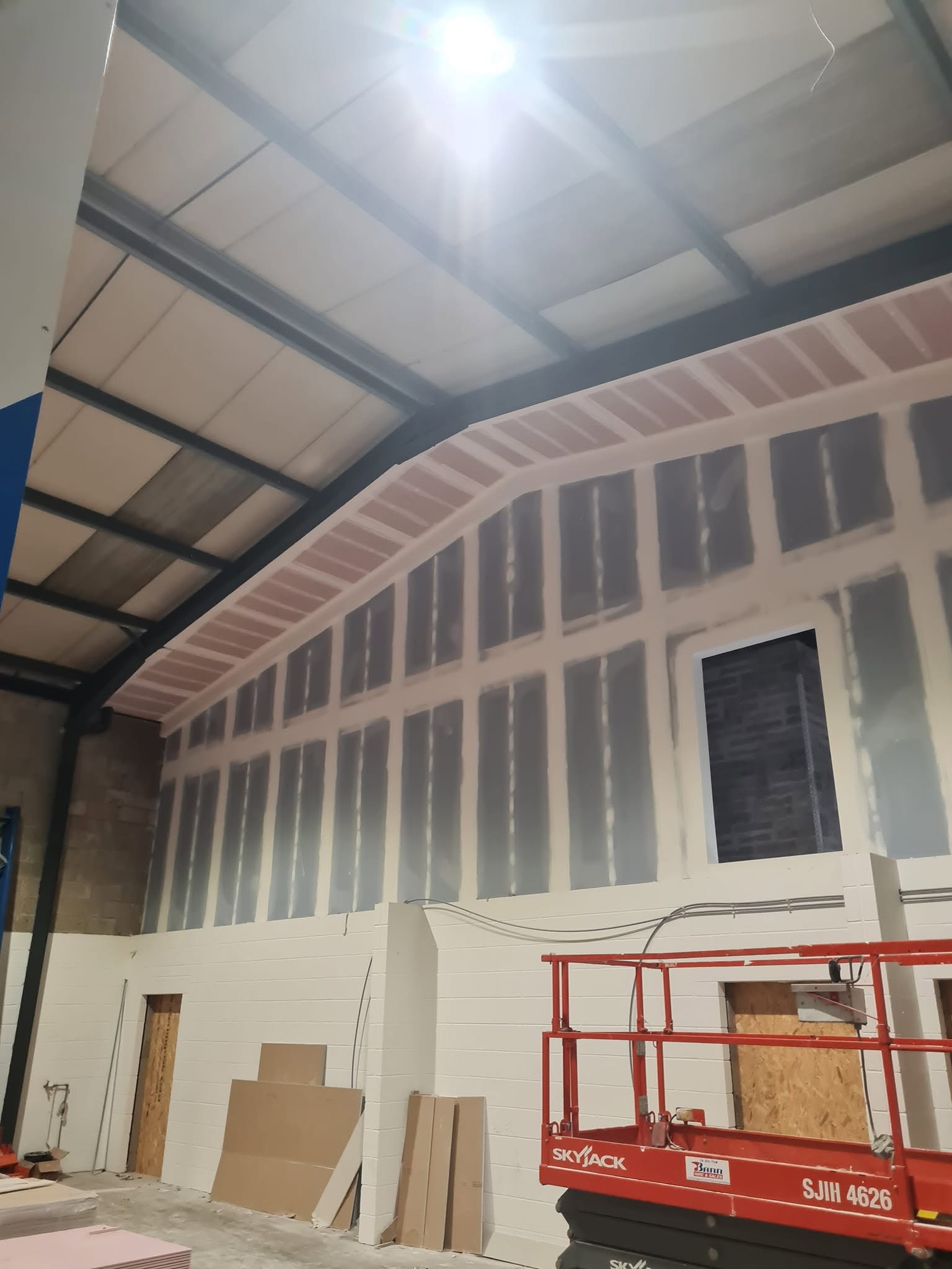Full scale dry lining services by CAE Interiors