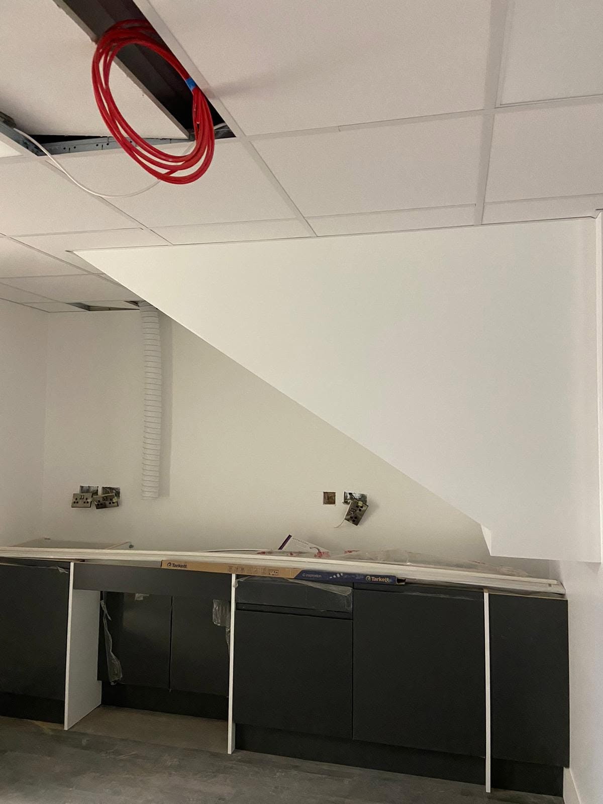 Modern commercial interior completed by construction team